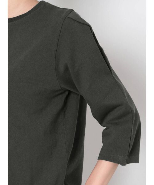 Ungrid（アングリッド）の「ショルダースリット七分袖Tee（Tシャツ/カットソー・レディース・オフホワイト/チャコールグレー/その他1・FREE）」の17枚目の写真