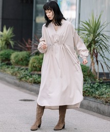 Munich | セルロースコットンツイルシャーリングワンピース(ワンピース)