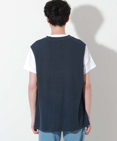 Oriens JOURNAL STANDARD（オリエンス ジャーナルスタンダード）の「スリーブレストップス / Sleeve Less Tops（ベスト・メンズ・ホワイト/ブラック/ネイビー・MEDIUM/LARGE）」の13枚目の写真