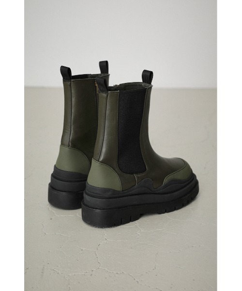 AZUL by moussy（アズールバイマウジー）の「CONTRAST COLOR SOLE BOOTS/コントラストカラーソールブーツ（ブーツ・レディース・ブラック/カーキ/ターコイズブルー系・SMALL/MEDIUM/LARGE）」の17枚目の写真