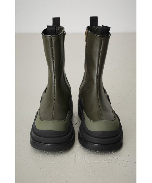 AZUL by moussy（アズールバイマウジー）の「CONTRAST COLOR SOLE BOOTS/コントラストカラーソールブーツ（ブーツ・レディース・ブラック/カーキ/ターコイズブルー系・SMALL/MEDIUM/LARGE）」の21枚目の写真