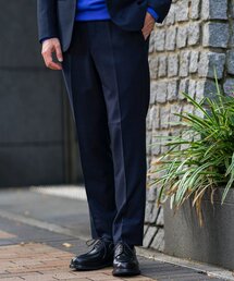 EDIFICE | SUPER 120’s ウール サキソニー テーパード パンツ【セットアップ着用可】(スラックス)