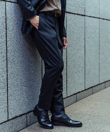 EDIFICE | SUPER 120’s ウール サキソニー テーパード パンツ【セットアップ 着用可能】(スラックス)