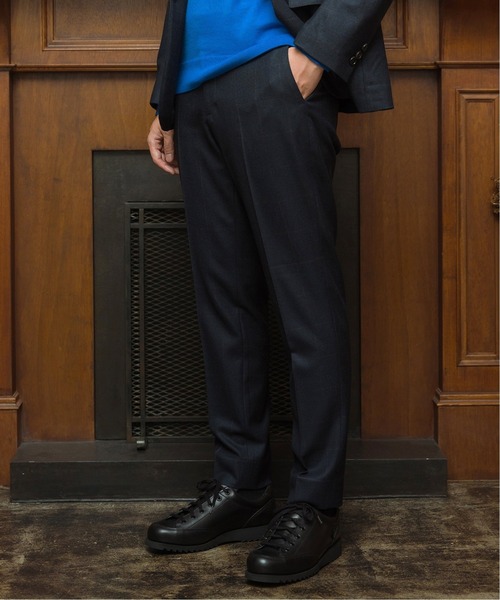 EDIFICE（エディフィス）の「SUPER 120’s ウール サキソニー テーパード パンツ【セットアップ 着用可能】（スラックス・メンズ・ブラック/ベージュ/ネイビー/ブラウン/ベージュ系その他/ブルー系その他/カーキ・SMALL/MEDIUM/LARGE/X-LARGE）」の21枚目の写真