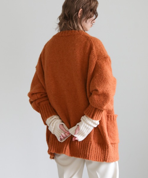 Vネックカラーニットカーディガン（カーディガン/ボレロ）｜select