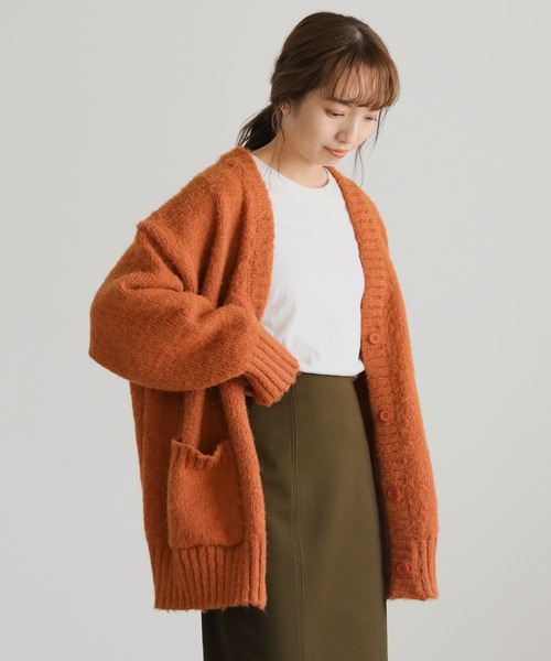 Vネックカラーニットカーディガン（カーディガン/ボレロ）｜select