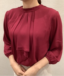 TOKYO SHIRTS | フリルボウタイ 七分袖カジュアルシャツ(シャツ/ブラウス)