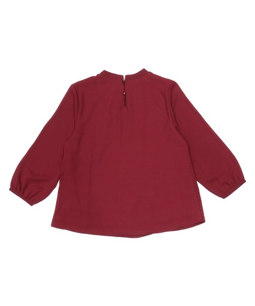 TOKYO SHIRTS（トウキョウシャツ）の「フリルボウタイ 七分袖カジュアルシャツ（シャツ/ブラウス・レディース・シルバーグレー/ワインレッド・M/L）」の11枚目の写真