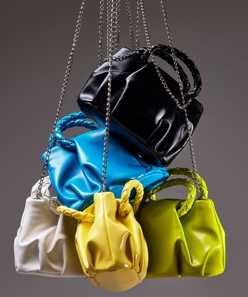 NOISE MAKER(ノイズメーカー)の「ミニマルバッグ(ショルダーバッグ・レディース・ホワイト/ブラック/イエロー/ブルー/グリーン・FREE)」の6枚目の写真