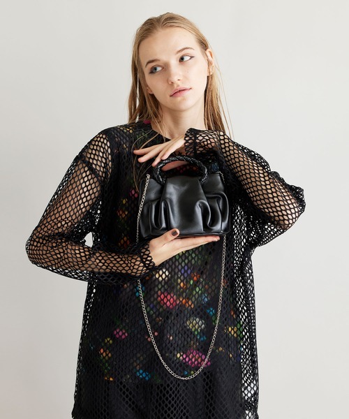 NOISE MAKER(ノイズメーカー)の「ミニマルバッグ(ショルダーバッグ・レディース・ホワイト/ブラック/イエロー/ブルー/グリーン・FREE)」の8枚目の写真