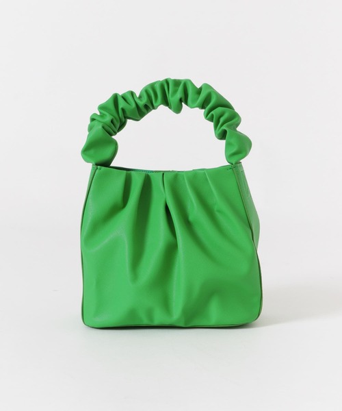 ITEMS URBANRESEARCH（アイテムズ アーバンリサーチ）の「ギャザーハンドルバッグ（ハンドバッグ・レディース・ブラック/ベージュ/グリーン・-）」の9枚目の写真