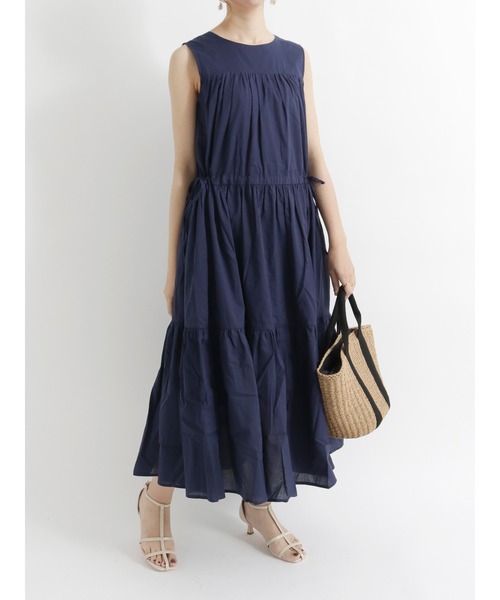 Te chichi（テチチ）の「前後2wayティアードワンピース（ワンピース・レディース・ブラック/ネイビー/ブラウン・ﾌﾘ-）」の3枚目の写真