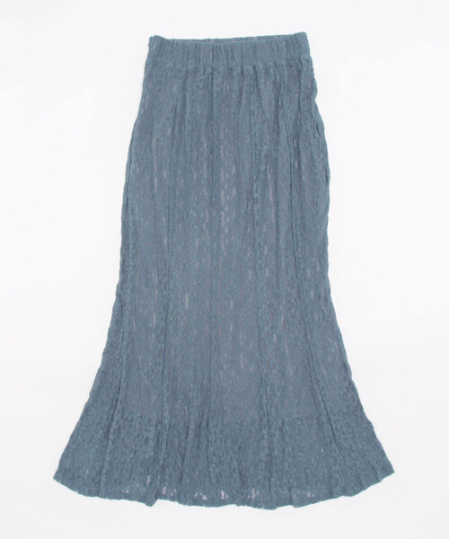 flower（フラワー）の「プレイフルブルームスカート2（スカート・レディース・アイボリー/ブルー・FREE）」の3枚目の写真