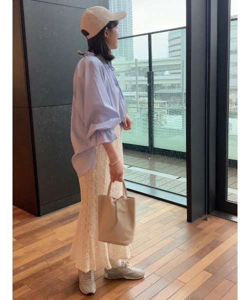 flower（フラワー）の「プレイフルブルームスカート2（スカート・レディース・アイボリー/ブルー・FREE）」の13枚目の写真