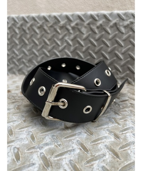 EGOIST(エゴイスト)の「ハトメデザインベルト(ベルト・レディース・ブラック・FREE)」の3枚目の写真