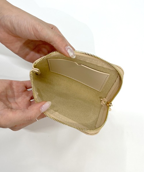 SHENERY（シーナリー）の「マルチポーチBAG（ハンドバッグ・レディース・ブラック/ベージュ・FREE）」の5枚目の写真