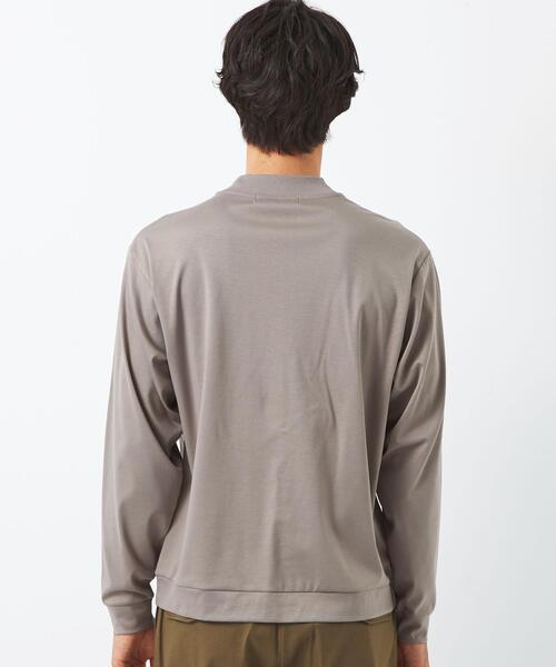 green label relaxing(グリーンレーベルリラクシング)の「クリアポンチ モックネック カットソー(Tシャツ/カットソー・メンズ・ホワイト/ブラック/ベージュ・S/M/L/XL)」の16枚目の写真