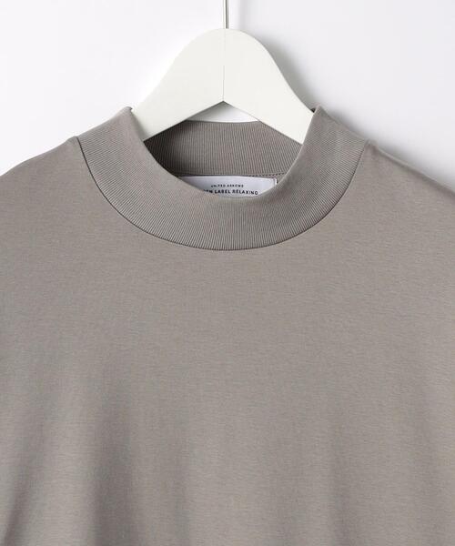 green label relaxing(グリーンレーベルリラクシング)の「クリアポンチ モックネック カットソー(Tシャツ/カットソー・メンズ・ホワイト/ブラック/ベージュ・S/M/L/XL)」の7枚目の写真