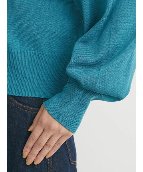 Green Parks(グリーンパークス)の「・novem 9 ショートVネックカーディガン(カーディガン/ボレロ・レディース・ブラック/パープル/ピンク/ブルー・FREE)」の22枚目の写真