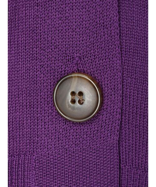 Green Parks(グリーンパークス)の「・novem 9 ショートVネックカーディガン(カーディガン/ボレロ・レディース・ブラック/パープル/ピンク/ブルー・FREE)」の10枚目の写真