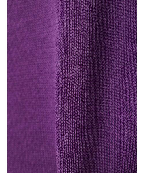 Green Parks(グリーンパークス)の「・novem 9 ショートVネックカーディガン(カーディガン/ボレロ・レディース・ブラック/パープル/ピンク/ブルー・FREE)」の9枚目の写真