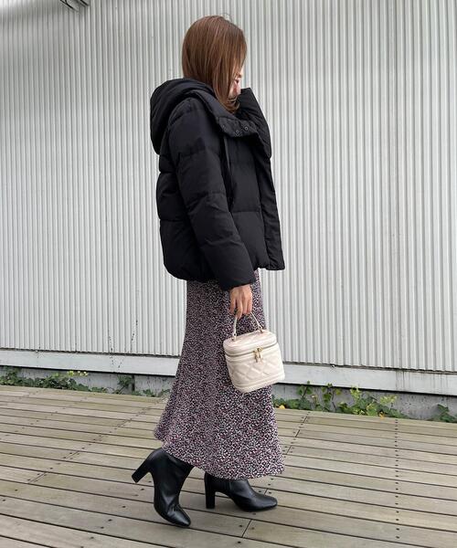 couture brooch（クチュールブローチ）の「◆【フード取り外し2WAY】あったか、ふわ軽　ダウンジャケット（ダウンジャケット/コート・レディース・ベビーピンク/ブラック/サックスブルー・36/40/38/42）」の15枚目の写真