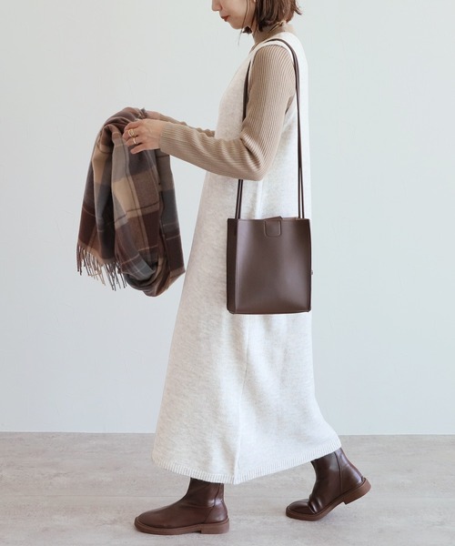 reca（レカ）の「ニットワンピース（ワンピース・レディース・アイボリー/ブラック/チャコール・M）」の11枚目の写真