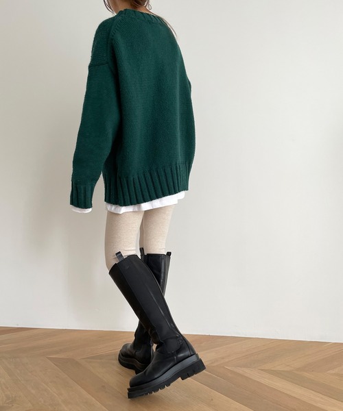 CANAL JEAN（キャナルジーン）の「El mar(エルマール) あったかレギンス（レギンス/スパッツ・レディース・チャコールグレー/ブラック/ブラウン/グレー/オートミール・ONE SIZE）」の14枚目の写真