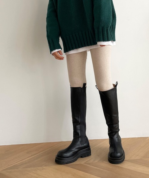 CANAL JEAN（キャナルジーン）の「El mar(エルマール) あったかレギンス（レギンス/スパッツ・レディース・チャコールグレー/ブラック/ブラウン/グレー/オートミール・ONE SIZE）」の13枚目の写真