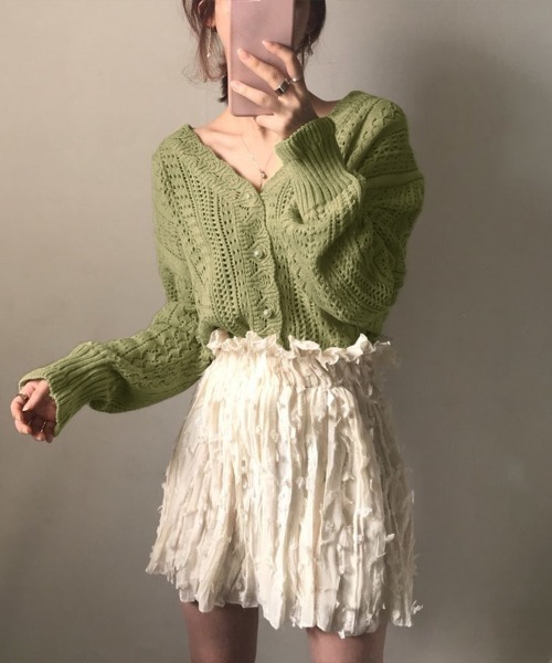 PRIVATE BEACH（プライベートビーチ）の「透かし編みニット