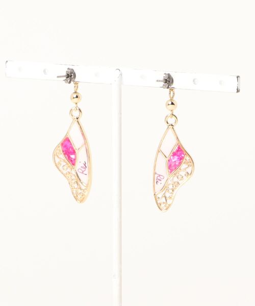 tone(トーン)の「【零-Rei-】彩生シリーズ 蝶 ピアス(MA)(ピアス(両耳用)・レディース・イエロー/ブルー/グリーン/オレンジ/パープル/ピンク・FREE)」の7枚目の写真