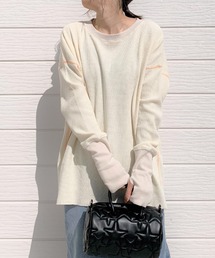 Q | ヘンリーネックサーマルロンT(Tシャツ/カットソー)