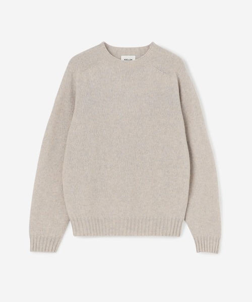 Morris & Sons（モリスアンドサンズ）の「MORRIS & SONS | ジーロンラム クルーネックセーター WOMEN（ニット/セーター・レディース・ライトグレー/ブラック/ベージュ/ネイビー/ブラウン/レッド/ピンク/オレンジ/ブルー/グリーン/オートミール/グレイッシュベージュ/ライトブルー/ピンク系その他/パープル/イエロー・0/00）」の5枚目の写真