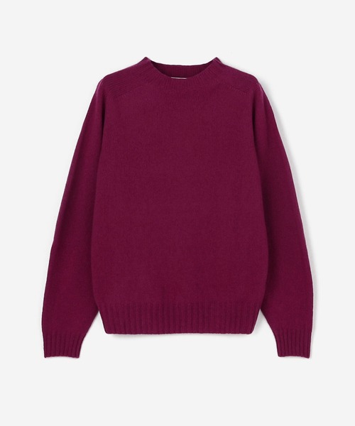 Morris & Sons（モリスアンドサンズ）の「MORRIS & SONS | ジーロンラム クルーネックセーター WOMEN（ニット/セーター・レディース・ライトグレー/ブラック/ベージュ/ネイビー/ブラウン/レッド/ピンク/オレンジ/ブルー/グリーン/オートミール/グレイッシュベージュ/ライトブルー/ピンク系その他/パープル/イエロー・0/00）」の11枚目の写真