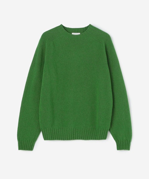 Morris & Sons（モリスアンドサンズ）の「MORRIS & SONS | ジーロンラム クルーネックセーター WOMEN（ニット/セーター・レディース・ライトグレー/ブラック/ベージュ/ネイビー/ブラウン/レッド/ピンク/オレンジ/ブルー/グリーン/オートミール/グレイッシュベージュ/ライトブルー/ピンク系その他/パープル/イエロー・0/00）」の7枚目の写真