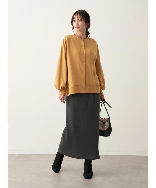 CRAFT STANDARD BOUTIQUE(クラフトスタンダードブティック)の「リブロングスカート *◆(スカート・レディース・ベージュ/グリーン/ブラック/チャコールグレー・M/L)」の15枚目の写真