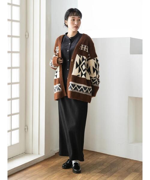 CRAFT STANDARD BOUTIQUE(クラフトスタンダードブティック)の「リブロングスカート *◆(スカート・レディース・ベージュ/グリーン/ブラック/チャコールグレー・M/L)」の17枚目の写真