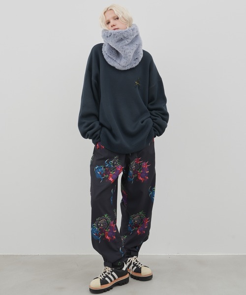 AIVER（アイバー）の「AIVER　ボリュームファーネックウォーマー（ネックウォーマー/スヌード・メンズ・その他/ブルーグレー/ブラック・FREE）」の12枚目の写真