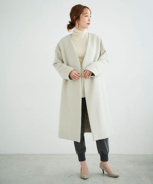 le.coeur blanc（ルクールブラン）の「イージージョガーパンツ（その他パンツ・レディース・ブラック/グレー/キャメル・36/38）」の7枚目の写真