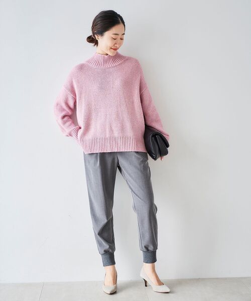 le.coeur blanc（ルクールブラン）の「イージージョガーパンツ（その他パンツ・レディース・ブラック/グレー/キャメル・36/38）」の10枚目の写真