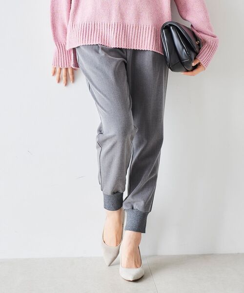 le.coeur blanc（ルクールブラン）の「イージージョガーパンツ（その他パンツ・レディース・ブラック/グレー/キャメル・36/38）」の12枚目の写真