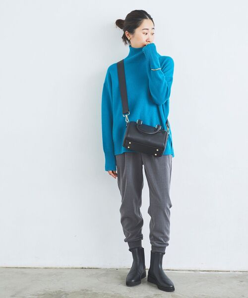 le.coeur blanc（ルクールブラン）の「イージージョガーパンツ（その他パンツ・レディース・ブラック/グレー/キャメル・36/38）」の20枚目の写真