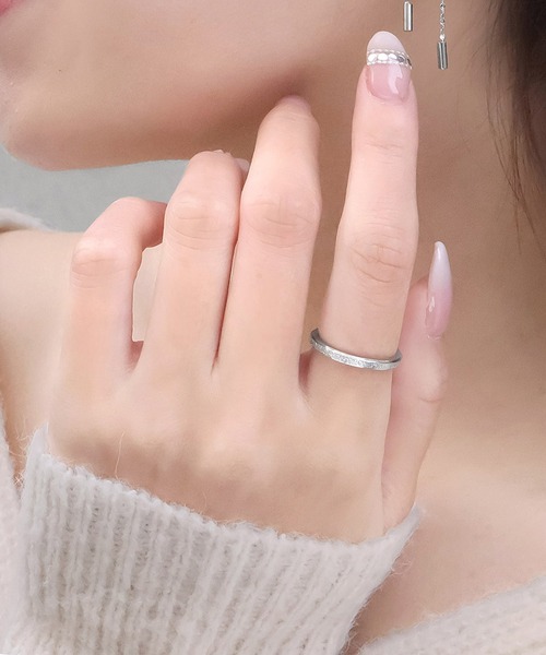 blackdia ocean（ブラックダイヤオーシャン）の「blackdia ocean サンドデザインリング（リング・レディース・シルバー/ゴールド/ピンクゴールド・7号/9号/11号/13号/4号/15号/18号）」の2枚目の写真