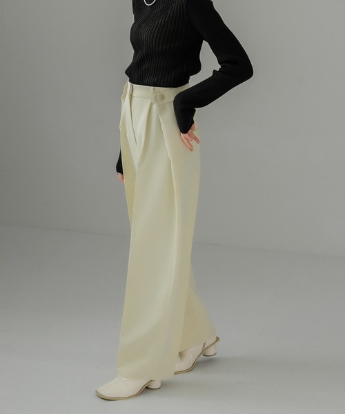 KBF（ケイビーエフ）の「フォールドアップパンツ（その他パンツ・レディース・ブラック/グリーン/アイボリー・36/38）」の10枚目の写真