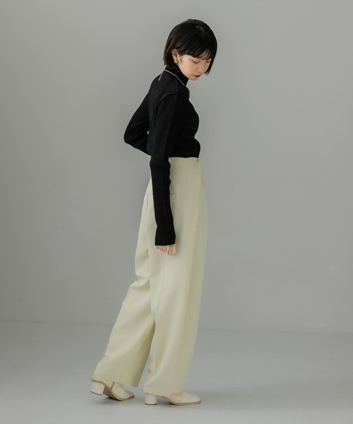 KBF（ケイビーエフ）の「フォールドアップパンツ（その他パンツ・レディース・ブラック/グリーン/アイボリー・36/38）」の11枚目の写真