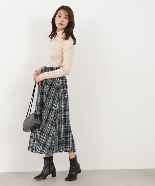 N.（N. Natural Beauty Basic）（エヌエヌナチュラルビューティーベーシック）の「【S Size Line】◆ロービングツイードフレアスカート（スカート・レディース・ベージュ/グリーン/グレー・SMALL/MEDIUM）」の13枚目の写真