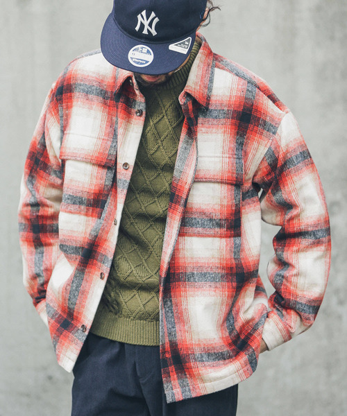 URBAN RESEARCH Sonny Label(アーバンリサーチサニーレーベル)の「オンブレチェックシャツ(シャツ/ブラウス・メンズ・レッド系その他/ブルー系その他/ブラウン系その他・LARGE/MEDIUM)」の18枚目の写真