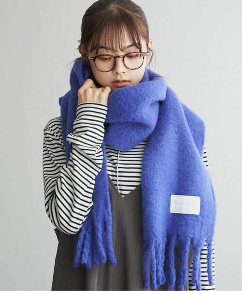 LBC(エルビーシー)の「バルキーフリンジストール(ストール/ショール・レディース・ピンク系/ブルー系/オフホワイト/グレー/ブルー・FREE)」の14枚目の写真