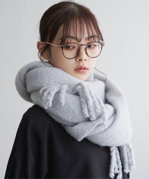 LBC(エルビーシー)の「バルキーフリンジストール(ストール/ショール・レディース・ピンク系/ブルー系/オフホワイト/グレー/ブルー・FREE)」の20枚目の写真