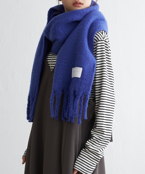 LBC(エルビーシー)の「バルキーフリンジストール(ストール/ショール・レディース・ピンク系/ブルー系/オフホワイト/グレー/ブルー・FREE)」の3枚目の写真